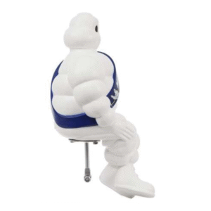 Michelin doll 40cm with mounting base - for the cabin - with certificate of authenticity