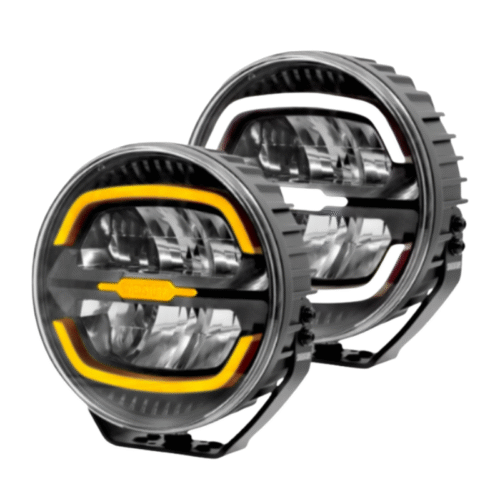 Swedstuff verstraler DL 9 inch - geschikt voor 12&24V - 1 lux @ 484 m - verstraler met oranje - wit standlicht - DT-4 aansluiting - ECE R148 / R149 keurmerk