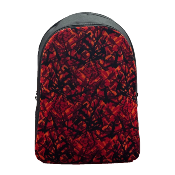 Backpack Danish Design - RED - old-school look - backpack with genuine Danish Plush - adjustable - especially for Danish Plush enthusiasts - Nedking