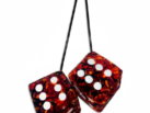 Dice Danish Design - RED - old-school look - mirror dice - especially for Danish Plush fans - Nedking