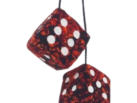 Dice Danish Design - RED - old-school look - mirror dice - especially for Danish Plush fans - Nedking
