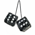 Dobbelstenen Deens Design - GRIJS - oldskool look - spiegel dobbelstenen - speciaal voor liefhebbers van Deens Pluche - Nedking