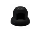 Plastic wheel nut caps 33mm BLACK - 45mm high - fits Scania / Volvo / Renault - color: BLACK - set of 20 pieces - for steel and Alcoa wheels