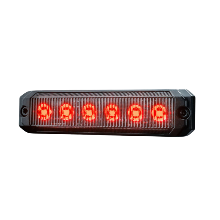 Strands Dark Knight SM6 positielicht ROOD - LED markeringslamp met ECE R148 keurmerk - P69K waterproof - SMOKE lens - voor auto, vrachtwagen, camper en meer