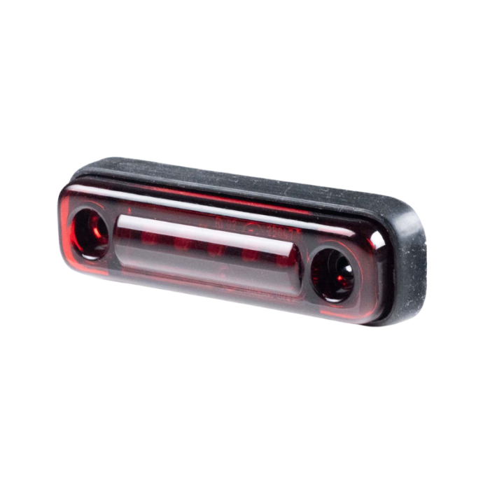 SIM 3302 marker light smoke red - LED marker light with E9 mark - with 50cm connection cable - SMOKE lens - 5 LED - truck, trailer and more