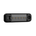 SIM 3302 marker light smoke white - LED marker light with E9 mark - with 50cm connection cable - SMOKE lens - 5 LED's - truck, trailer and more