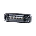 SIM 3302 marker light smoke white - LED marker light with E9 mark - with 50cm connection cable - SMOKE lens - 5 LED's - truck, trailer and more
