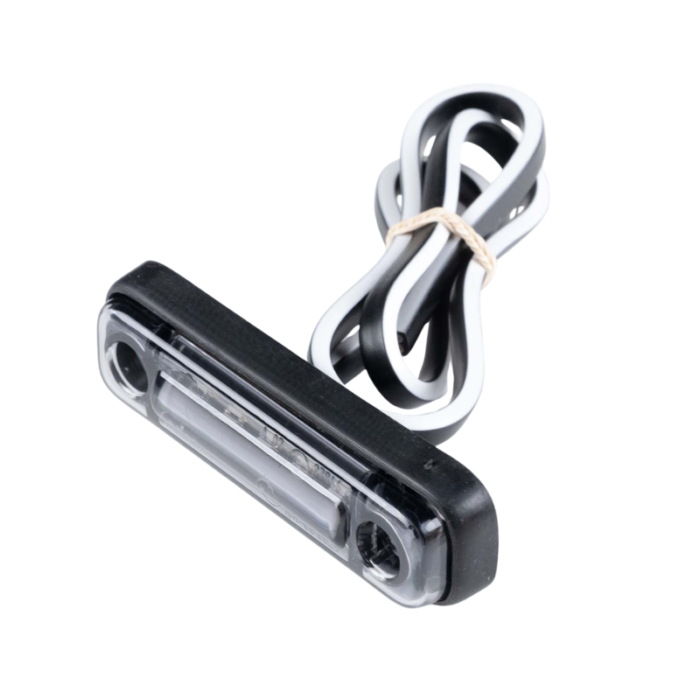 SIM 3302 marker light smoke white - LED marker light with E9 mark - with 50cm connection cable - SMOKE lens - 5 LED's - truck, trailer and more