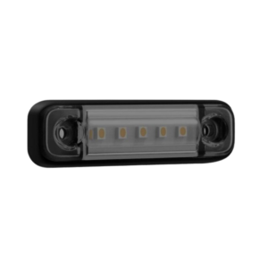SIM 3302 marker light smoke white - LED marker light with E9 mark - with 50cm connection cable - SMOKE lens - 5 LED's - truck, trailer and more