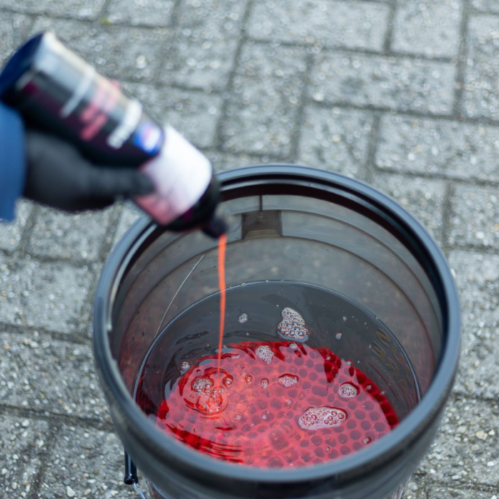 Cartec Wasemmer 20 liter - kit - grit guard - bucket seal - transparant / zwart - krasvrij wassen - complete set