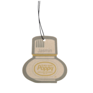 Poppy Grace Mate Jasmin Duftanhänger - extra günstig - für dein Auto, deinen LKW oder dein Wohnmobil - mit Gummiband - dein Lieblings-Poppy-Duft - EAN: 8719689706111
