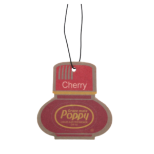 Poppy Grace Mate Cherry Duftanhänger - extra günstig - für dein Auto, deinen LKW oder dein Wohnmobil - mit Gummiband - dein Lieblings-Poppy-Duft - EAN: 8719689706142