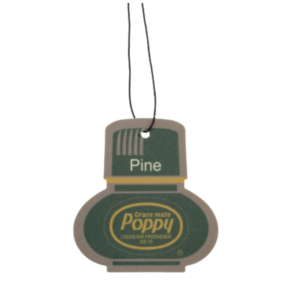 Poppy Grace Mate Pine Duftanhänger - extra günstig - für dein Auto, deinen LKW oder dein Wohnmobil - mit Gummiband - dein Lieblings-Poppy-Duft - EAN: 8719689706159