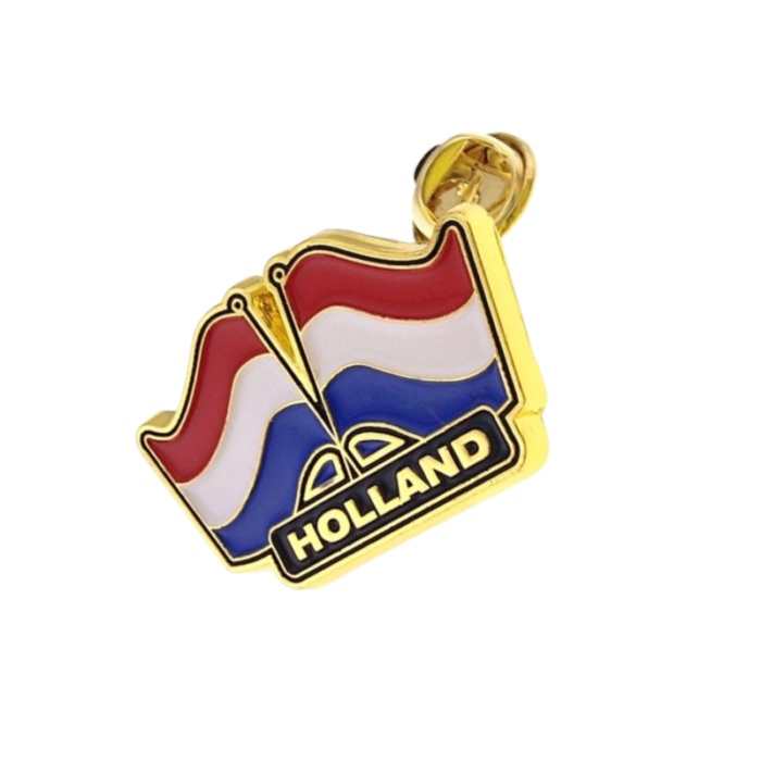 PIN - Holland Flag - echtes Handwerk - 3D-Effekt - hochwertiger Metall-Pin - perfektes Accessoire für deine Kabine - sammle alle Pins - 700337