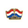 PIN - Holland Flag - pure craftsmanship - 3D effect - high-quality metal pin - perfect accessory for your cab - collect all pins - 700337
