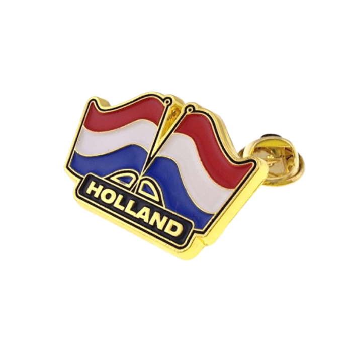 PIN - Holland Flag - echtes Handwerk - 3D-Effekt - hochwertiger Metall-Pin - perfektes Accessoire für deine Kabine - sammle alle Pins - 700337