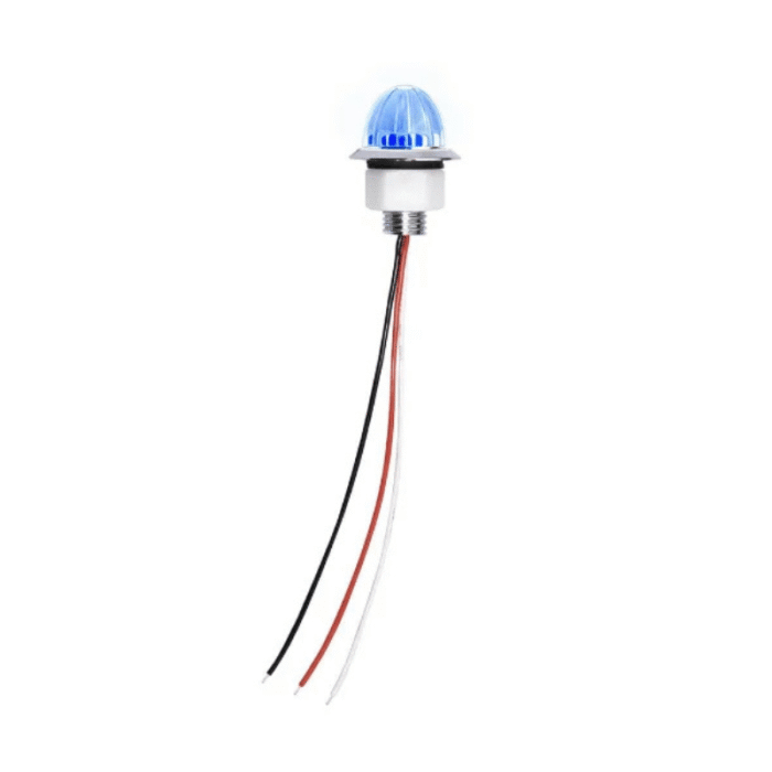 Nedking mini melon light blauw - 350219 - helder glas - diameter 38 mm - 12 & 24 volt - IP67