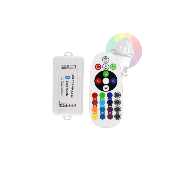 Afstandsbediening voor RGB melon light - 350219 - Nedking - 12 & 24 volt - schakelbaar tot 50 stuks