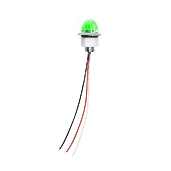 Nedking mini melon light groen - 350219 - helder glas - diameter 38 mm - 12 & 24 volt - IP67