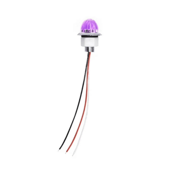 Nedking mini melon light paars - 350219 - helder glas - diameter 38 mm - 12 & 24 volt - IP67