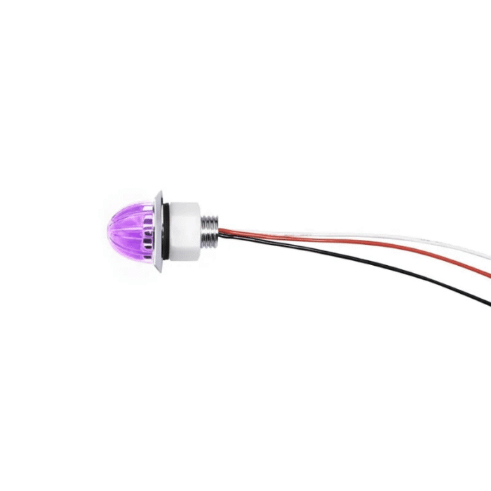 Nedking mini melon light paars - 350219 - helder glas - diameter 38 mm - 12 & 24 volt - IP67