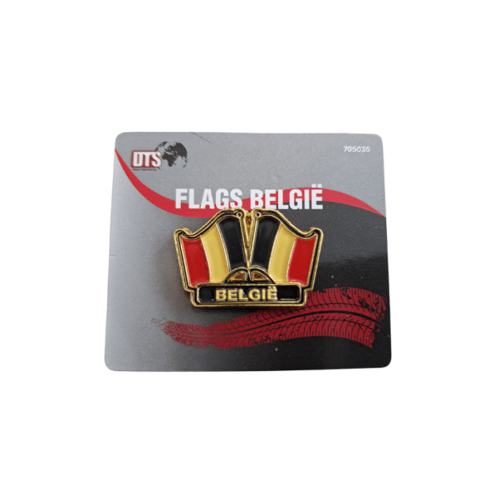 PIN - België Flag - luxe pin - gouden details - 705035 - EAN: 8721129705035